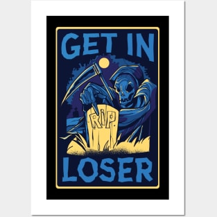 Funny Grim Reaper Posters and Art